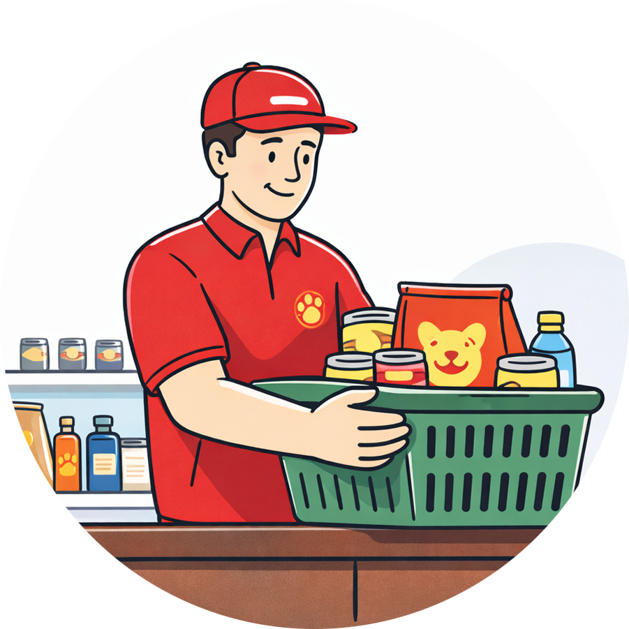 Illustration: we collect from store